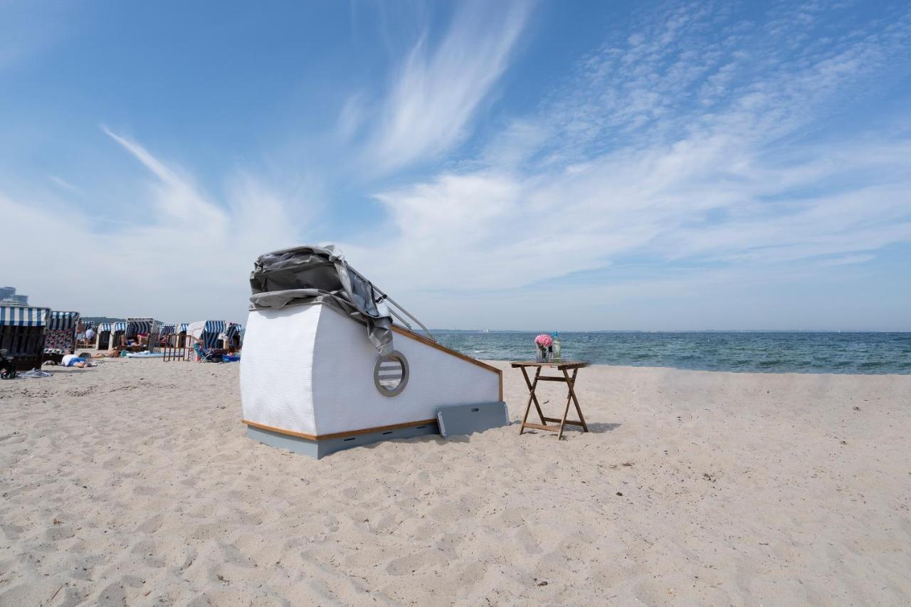 Schlafstrandkorb Nr. 4 Timmendorfer Strand Buitenkant foto